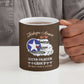 Tuskegee Airmen WWII Heroes Ceramic Mug The Great American Aviators Brown Leather Pattern