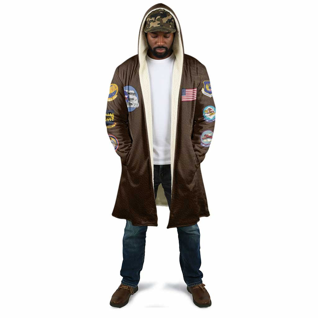 Tuskegee Airmen WWII Heroes Cloak The Great American Aviators Brown Leather Pattern