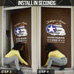 Tuskegee Airmen WWII Heroes Door Cover The Great American Aviators Brown Leather Pattern