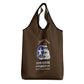 African American Aviators WWII Grocery Bag Tuskegee Red Tails Airmen Brown Leather Pattern - African Pride
