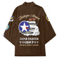 Tuskegee Airmen WWII Heroes Kimono The Great American Aviators Brown Leather Pattern