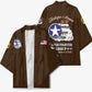 Tuskegee Airmen WWII Heroes Kimono The Great American Aviators Brown Leather Pattern