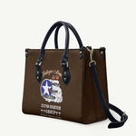 Tuskegee Airmen WWII Heroes Leather Bag The Great American Aviators Brown Leather Pattern