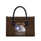 Tuskegee Airmen WWII Heroes Leather Bag The Great American Aviators Brown Leather Pattern