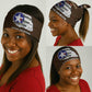 African American Aviators WWII Neck Gaiter Tuskegee Red Tails Airmen Brown Leather Pattern - African Pride