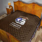 African American Aviators WWII Quilt Tuskegee Red Tails Airmen Brown Leather Pattern - African Pride