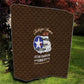 African American Aviators WWII Quilt Tuskegee Red Tails Airmen Brown Leather Pattern - African Pride