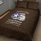 African American Aviators WWII Quilt Bed Set Tuskegee Red Tails Airmen Brown Leather Pattern - African Pride