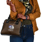 African American Aviators WWII Shoulder Handbag Tuskegee Red Tails Airmen Brown Leather Pattern - African Pride