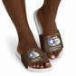 Tuskegee Airmen WWII Heroes Slide Sandals The Great American Aviators Brown Leather Pattern