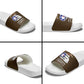Tuskegee Airmen WWII Heroes Slide Sandals The Great American Aviators Brown Leather Pattern