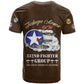 African American Aviators WWII T shirt Tuskegee Red Tails Airmen Brown Leather Pattern - African Pride