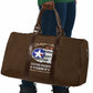 Tuskegee Airmen WWII Heroes Travel Bag The Great American Aviators Brown Leather Pattern