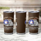 African American Aviators WWII Tumbler Cup Tuskegee Red Tails Airmen Brown Leather Pattern - African Pride