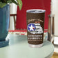 African American Aviators WWII Tumbler Cup Tuskegee Red Tails Airmen Brown Leather Pattern - African Pride