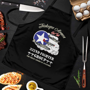 Tuskegee Airmen WWII Heroes Apron The Great American Aviators Black Art