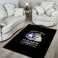 African American Aviators WWII Area Rug Tuskegee Red Tails Airmen Black - African Pride