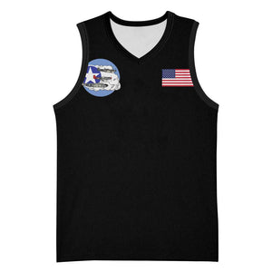 African American Aviators WWII Basketball Jersey Tuskegee Red Tails Airmen Black - African Pride