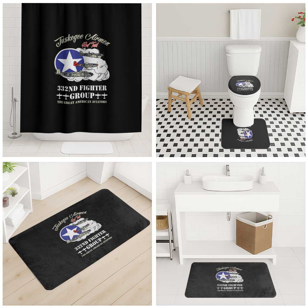 Tuskegee Airmen WWII Heroes Bathroom Set The Great American Aviators Black Art