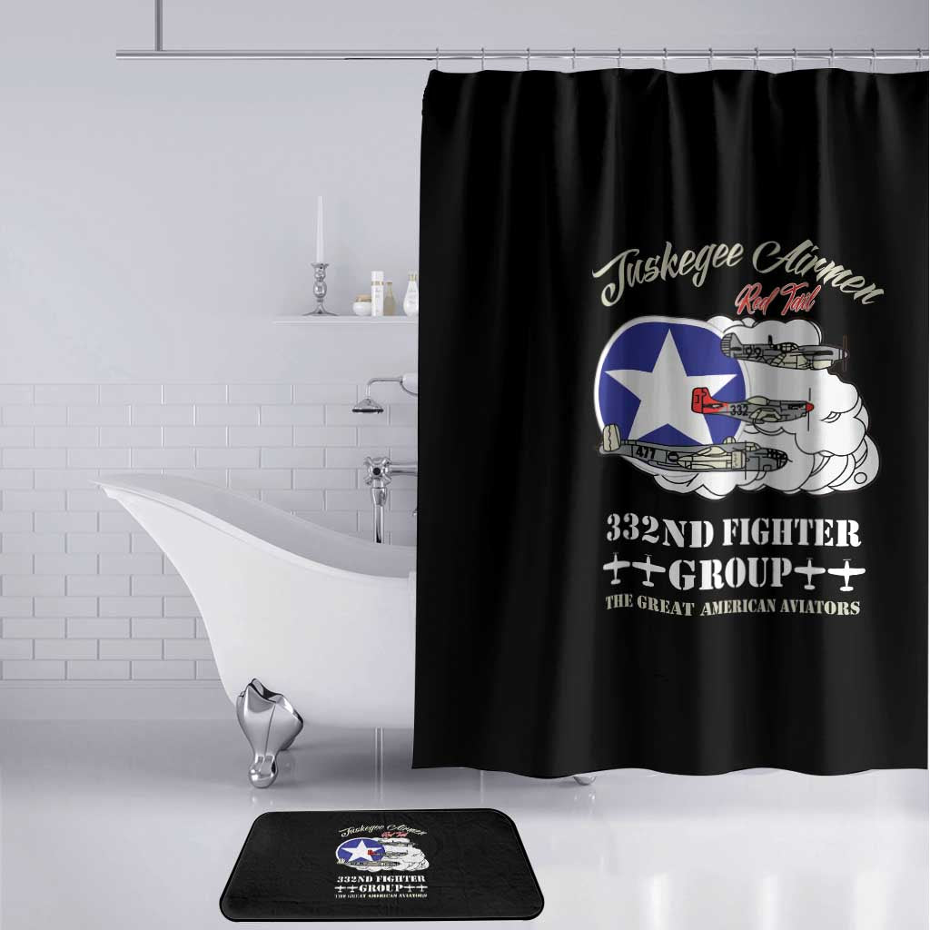 Tuskegee Airmen WWII Heroes Bathroom Set The Great American Aviators Black Art