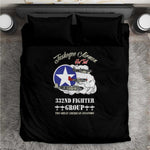 African American Aviators WWII Bedding Set Tuskegee Red Tails Airmen Black - African Pride