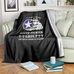 African American Aviators WWII Blanket Tuskegee Red Tails Airmen Black - African Pride
