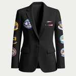 Tuskegee Airmen WWII Heroes Blazer The Great American Aviators Black Art