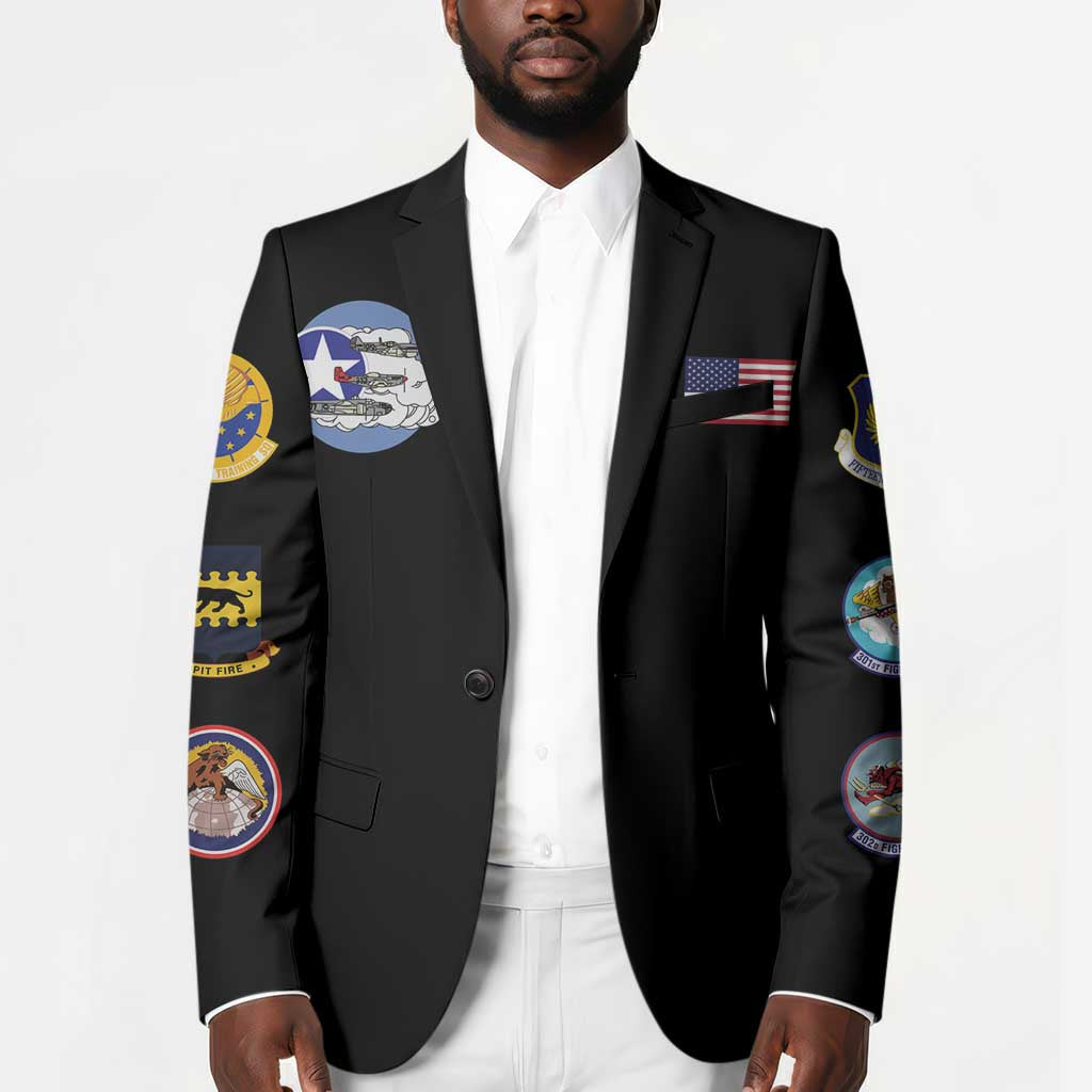 Tuskegee Airmen WWII Heroes Blazer The Great American Aviators Black Art