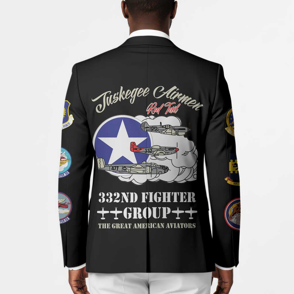 Tuskegee Airmen WWII Heroes Blazer The Great American Aviators Black Art