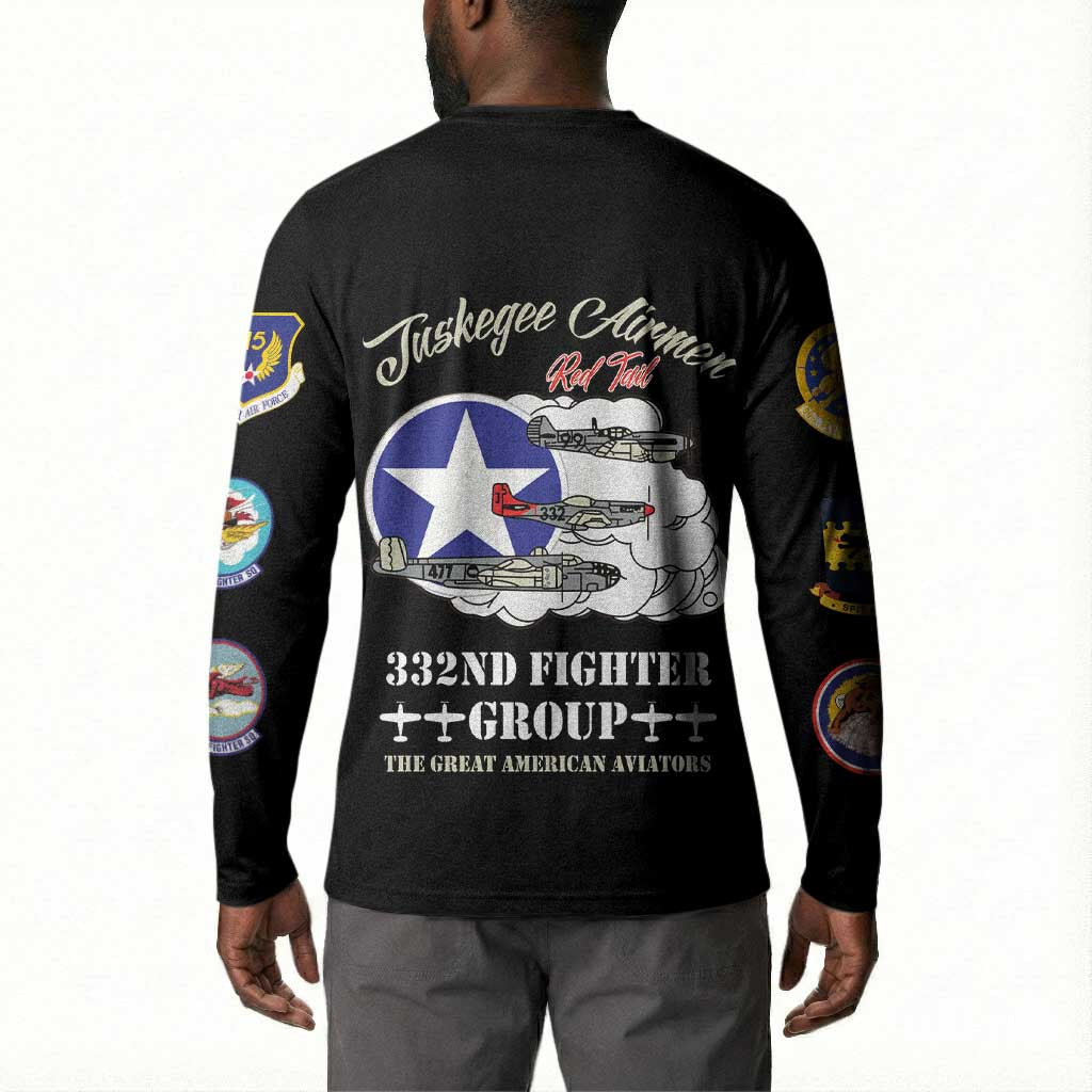 Tuskegee Airmen WWII Heroes Button Sweatshirt The Great American Aviators Black Art