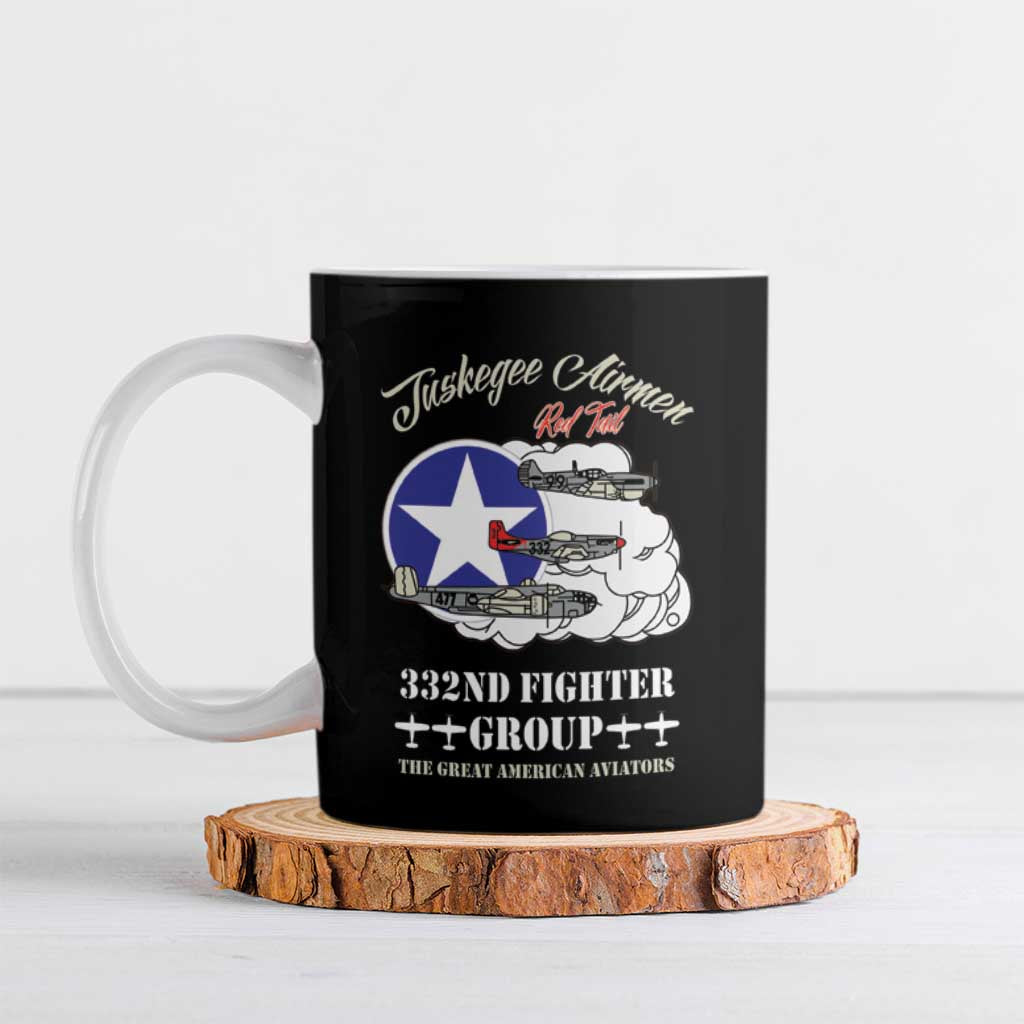 Tuskegee Airmen WWII Heroes Ceramic Mug The Great American Aviators Black Art