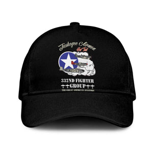 African American Aviators WWII Classic Cap Tuskegee Red Tails Airmen Black - African Pride