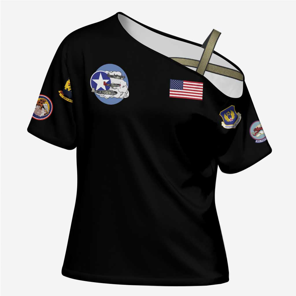 Tuskegee Airmen WWII Heroes Cross Shoulder Shirt The Great American Aviators Black Art