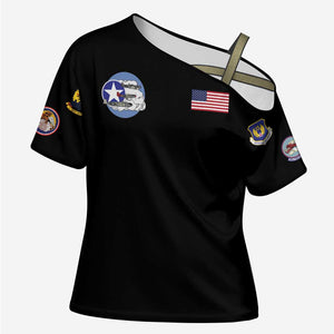 Tuskegee Airmen WWII Heroes Cross Shoulder Shirt The Great American Aviators Black Art