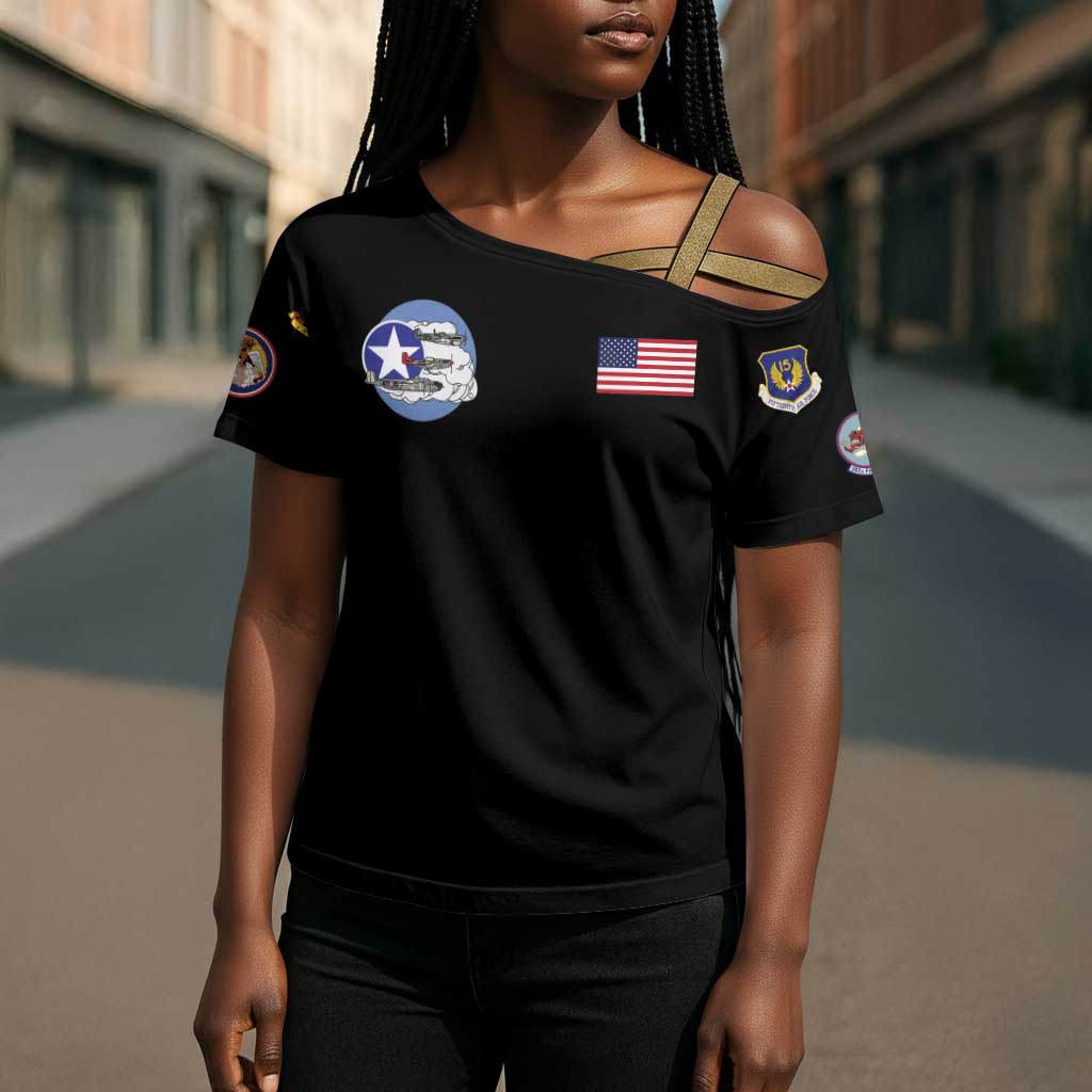 Tuskegee Airmen WWII Heroes Cross Shoulder Shirt The Great American Aviators Black Art