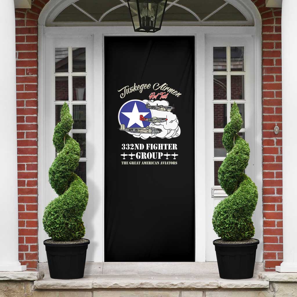 Tuskegee Airmen WWII Heroes Door Cover The Great American Aviators Black Art