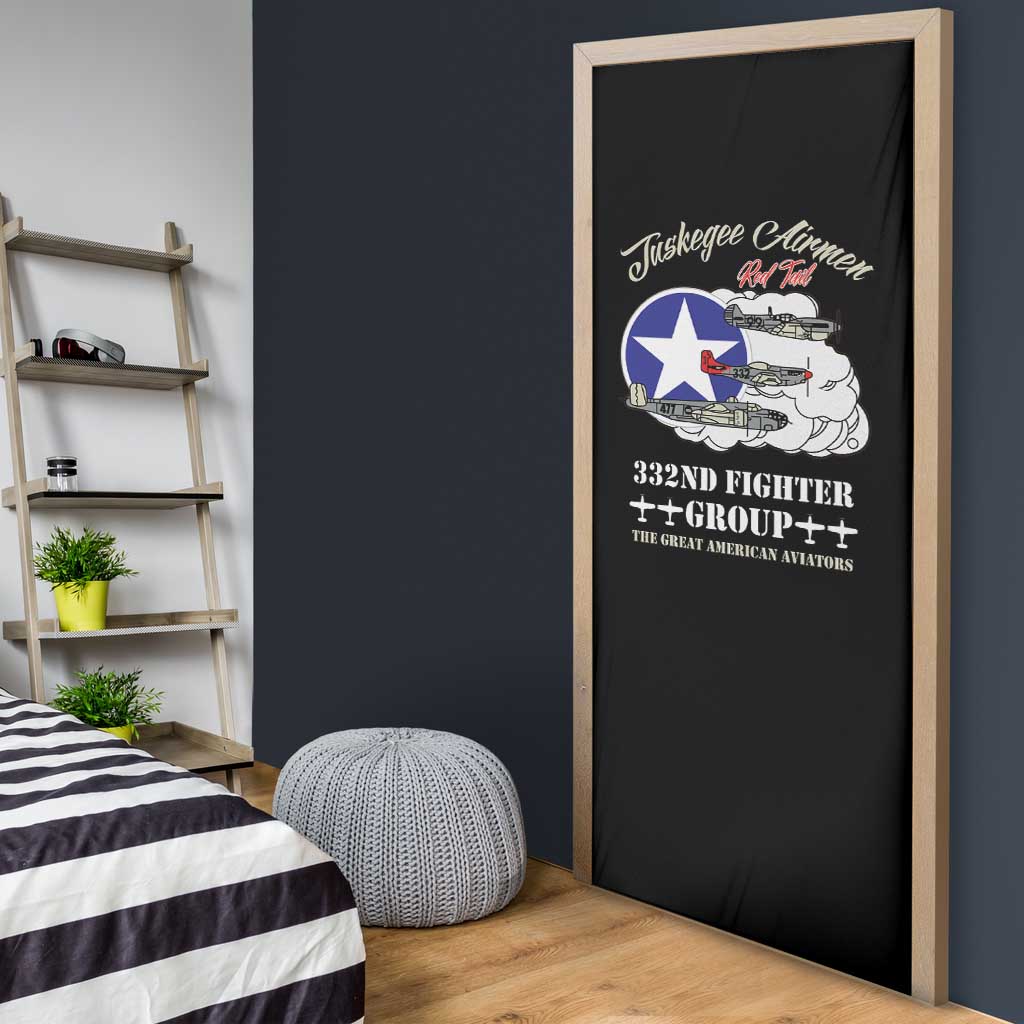 Tuskegee Airmen WWII Heroes Door Cover The Great American Aviators Black Art