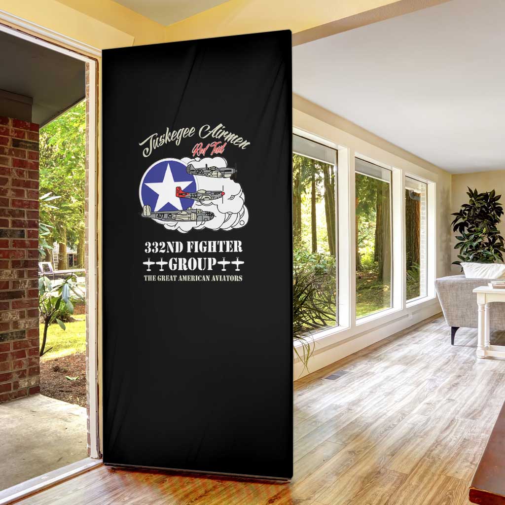 Tuskegee Airmen WWII Heroes Door Cover The Great American Aviators Black Art