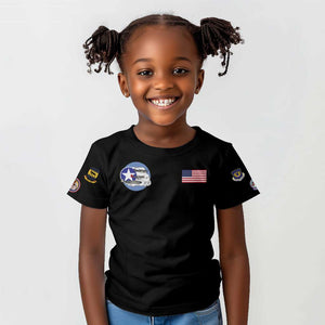 African American Aviators WWII Kid T shirt Tuskegee Red Tails Airmen Black - African Pride