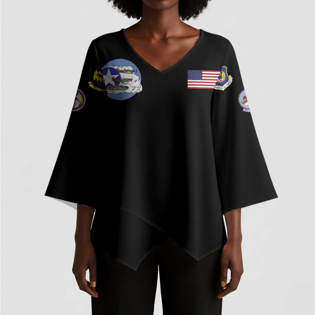 Tuskegee Airmen WWII Heroes Kimono Sleeve Blouse The Great American Aviators Black Art