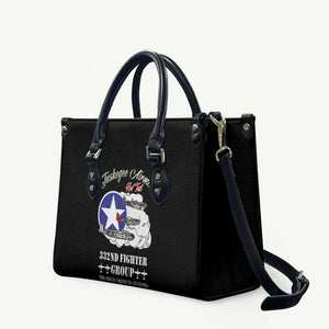 Tuskegee Airmen WWII Heroes Leather Bag The Great American Aviators Black Art