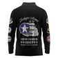 African American Aviators WWII Long Sleeve Polo Shirt Tuskegee Red Tails Airmen Black - African Pride