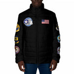 Tuskegee Airmen WWII Heroes Padded Jacket The Great American Aviators Black Art