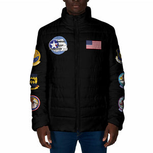 Tuskegee Airmen WWII Heroes Padded Jacket The Great American Aviators Black Art
