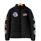 Tuskegee Airmen WWII Heroes Padded Jacket The Great American Aviators Black Art