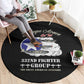 African American Aviators WWII Round Carpet Tuskegee Red Tails Airmen Black - African Pride