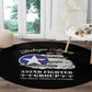 African American Aviators WWII Round Carpet Tuskegee Red Tails Airmen Black - African Pride
