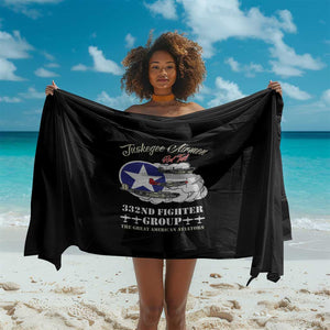 African American Aviators WWII Sarong Tuskegee Red Tails Airmen Black - African Pride