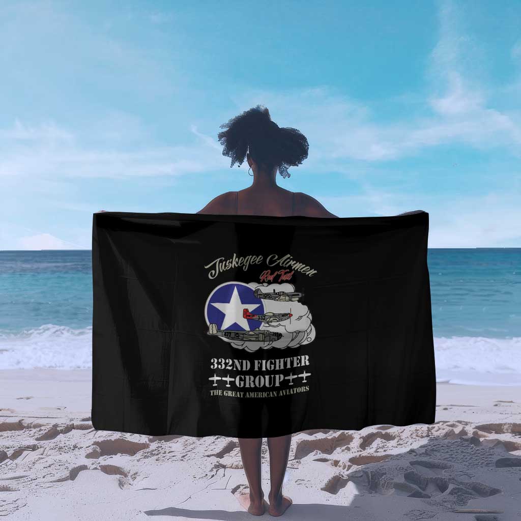 African American Aviators WWII Sarong Tuskegee Red Tails Airmen Black - African Pride