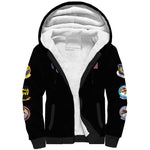 African American Aviators WWII Sherpa Hoodie Tuskegee Red Tails Airmen Black - African Pride